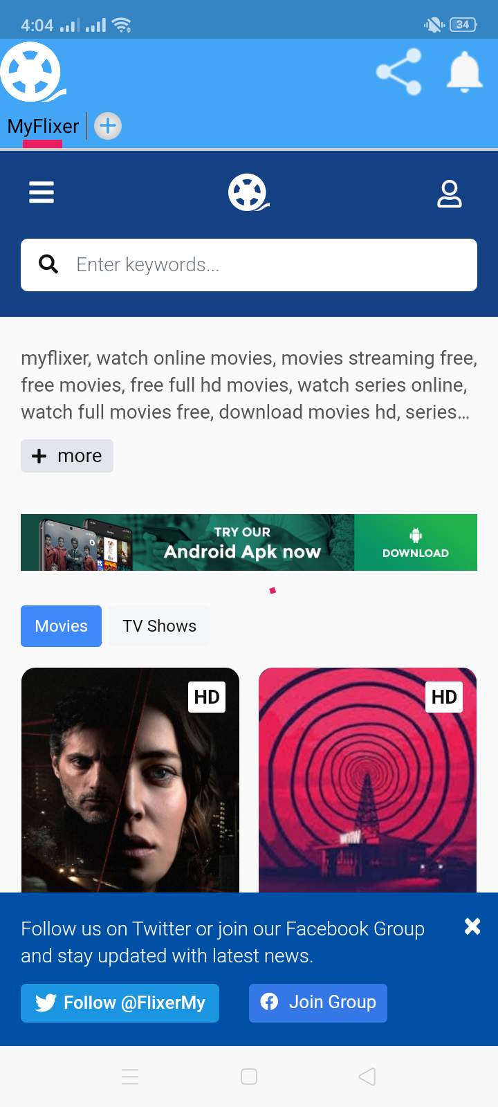 MyFlixer Apk Download Free For Android [Watch Movies]