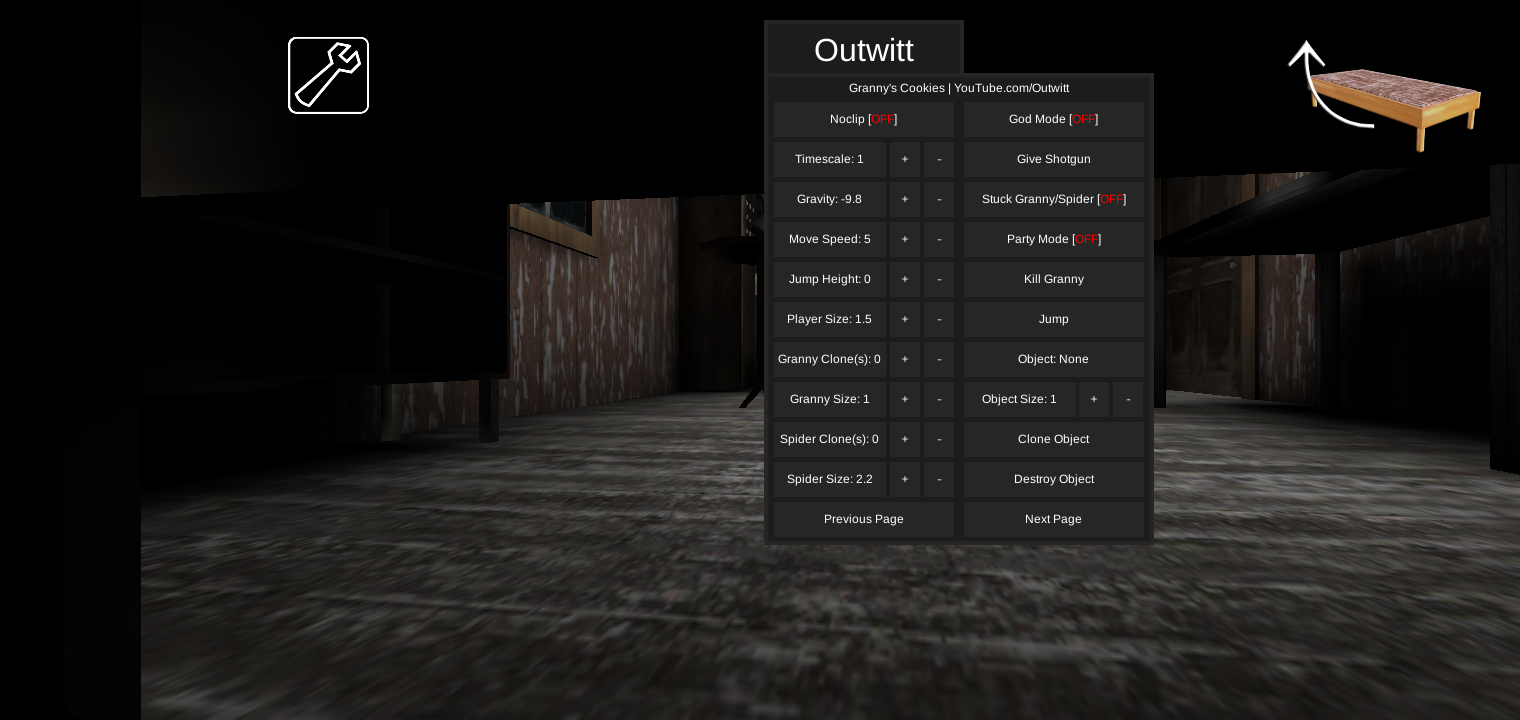 Granny mod menu outwitt download
